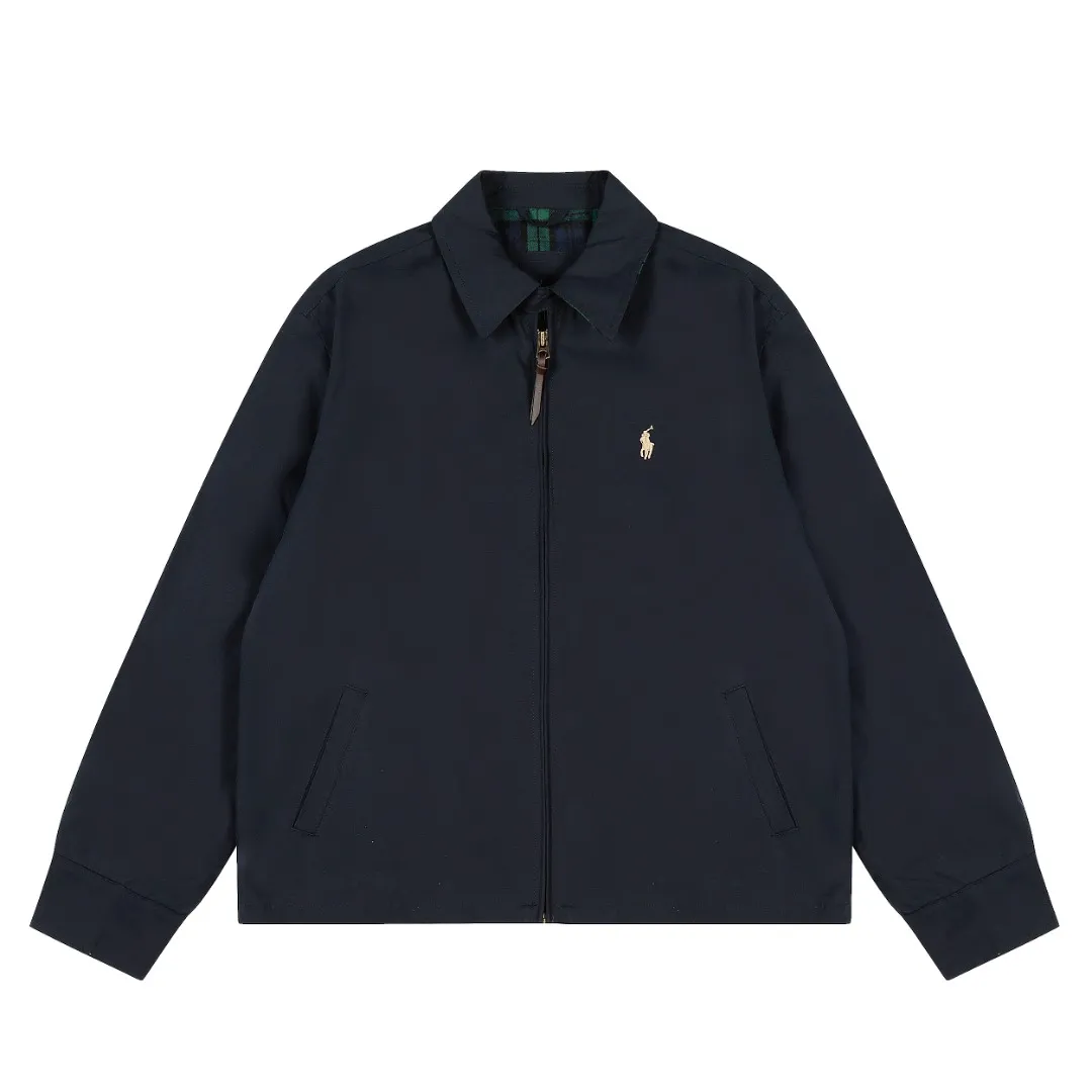 P360 top quality" Style number: 8100# [Ralph Lauren retro couple style old cadre zipper jacket] ✅Ralph Lauren simple basic inner plaid inner men's and women's couple same style retro jacket ✅Pure cotton washed fabric fabric texture version YYDS~ ✅Fashionable casual business work style veteran Harrington classic basic jacket ✅Simple and easy to wear upper body ootd must-have versatile style Size: S-XL Color: black khaki navy